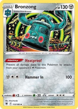 'Pokemon - 'Bronzong 112/189  SWSH10 Astral Radiance - Uncommon