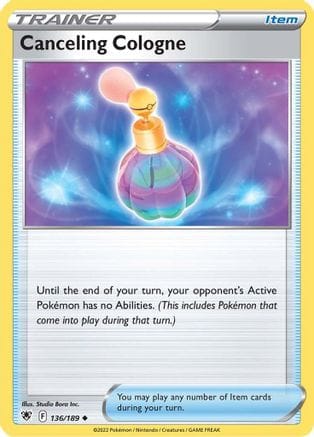 'Pokemon - 'Canceling Cologne 136/189  SWSH10 Astral Radiance - Uncommon
