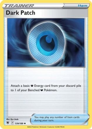 'Pokemon - 'Dark Patch 139/189  - Reverse Holofoil SWSH10 Astral Radiance - Uncommon