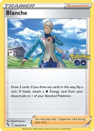 'Pokemon - 'Blanche 064/078  Pokemon GO - Uncommon