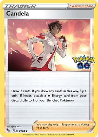 'Pokemon - 'Candela 065/078  Pokemon GO - Uncommon