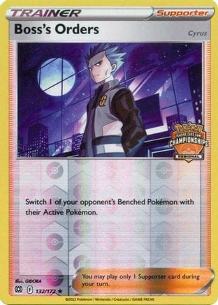 'Pokemon - 'Boss's Orders 132/172  - Reverse Holofoil League & Championship Cards - Promo