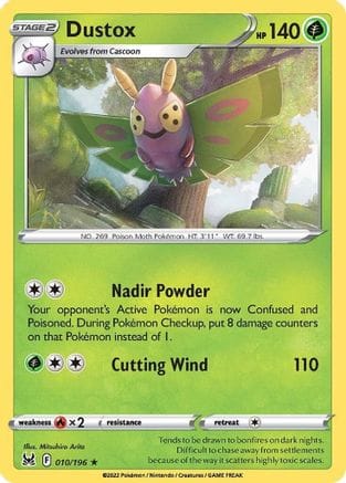 'Pokemon - 'Dustox 010/196  SWSH11 Lost Origin - Rare
