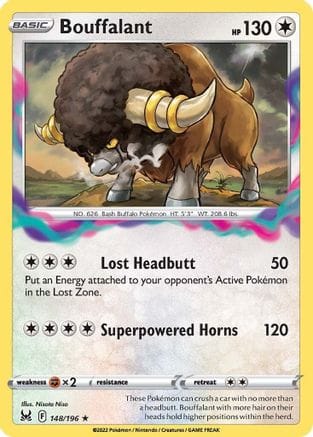'Pokemon - 'Bouffalant 148/196  SWSH11 Lost Origin - Rare