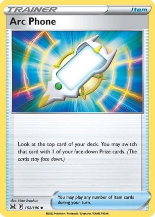 'Pokemon - 'Arc Phone 152/196  SWSH11 Lost Origin - Uncommon