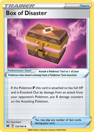 'Pokemon - 'Box of Disaster 154/196  SWSH11 Lost Origin - Uncommon