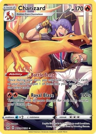 'Pokemon - 'Charizard TG03/TG30  - Holofoil SWSH11 Lost Origin Trainer Gallery - Ultra Rare