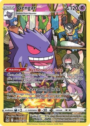 'Pokemon - 'Gengar TG06/TG30  - Holofoil SWSH11 Lost Origin Trainer Gallery - Ultra Rare
