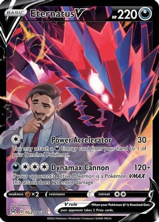 'Pokemon - 'Eternatus V TG21/TG30  - Holofoil SWSH11 Lost Origin Trainer Gallery - Ultra Rare