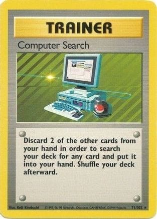 'Pokemon - 'Computer Search 071/102  Base Set - Rare