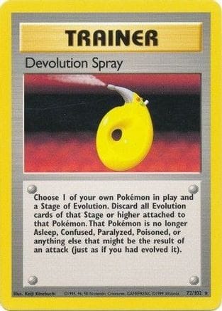 'Pokemon - 'Devolution Spray 072/102  Base Set - Rare