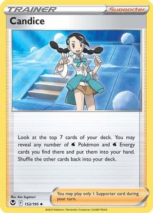 'Pokemon - 'Candice 152/195  SWSH12 Silver Tempest - Uncommon