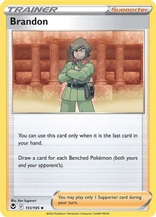'Pokemon - 'Brandon 151/195  SWSH12 Silver Tempest - Uncommon