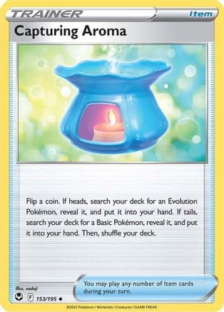 'Pokemon - 'Capturing Aroma 153/195  SWSH12 Silver Tempest - Uncommon