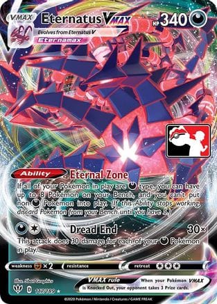 'Pokemon - 'Eternatus VMAX 117  - Holofoil Prize Pack Series Cards - Ultra Rare
