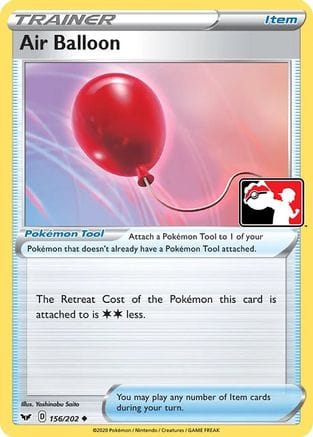 'Pokemon - 'Air Balloon 156/202  Prize Pack Series Cards - Uncommon