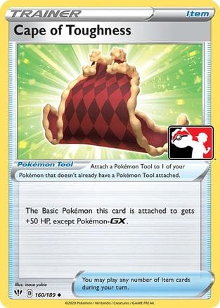 'Pokemon - 'Cape of Toughness 160  - Holofoil Prize Pack Series Cards - Uncommon