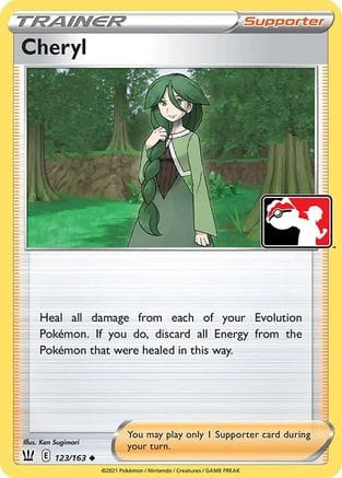 'Pokemon - 'Cheryl 123/163  - Holofoil Prize Pack Series Cards - Uncommon