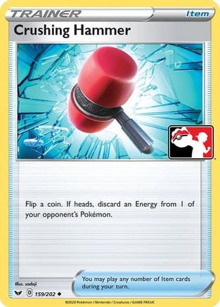'Pokemon - 'Crushing Hammer 159/202  - Holofoil Prize Pack Series Cards - Uncommon