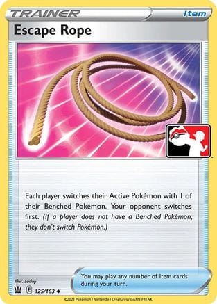 'Pokemon - 'Escape Rope 125/163  - Holofoil Prize Pack Series Cards - Uncommon