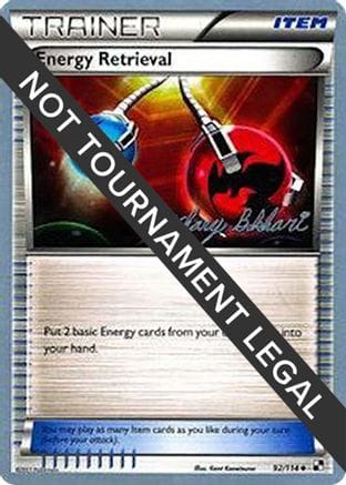 'Pokemon - 'Energy Retrieval - 2012 (Zachary Bokhari) 092  World Championship Decks - Uncommon