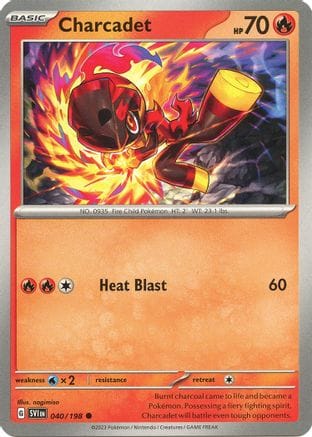 'Pokemon - 'Charcadet 040/198  SV01 Scarlet & Violet Base Set - Common