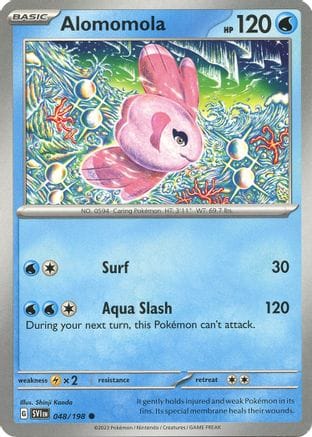 'Pokemon - 'Alomomola 048/198  SV01 Scarlet & Violet Base Set - Common