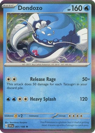 'Pokemon - 'Dondozo 061/198  - Reverse Holofoil SV01 Scarlet & Violet Base Set - Rare