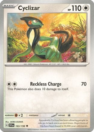 'Pokemon - 'Cyclizar 163/198  SV01 Scarlet & Violet Base Set - Uncommon