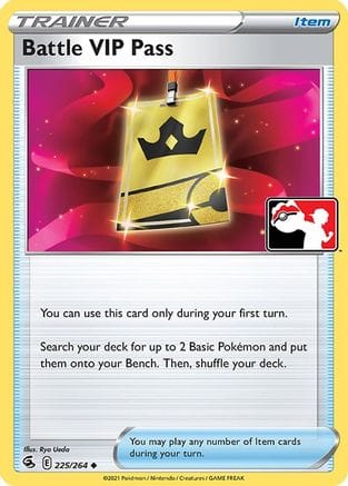 'Pokemon - 'Battle VIP Pass 225/264  - Holofoil Prize Pack Series Cards - Uncommon