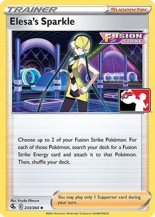 'Pokemon - 'Elesa's Sparkle 233  - Holofoil Prize Pack Series Cards - Uncommon