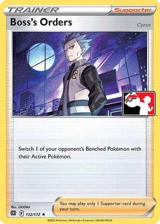 'Pokemon - 'Boss's Orders 132/172  Prize Pack Series Cards - Promo