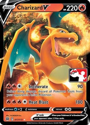 'Pokemon - 'Charizard V (Prize Pack Series 2) 017  - Holofoil Prize Pack Series Cards - Ultra Rare