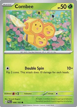 'Pokemon - 'Combee 008/193  SV02 Paldea Evolved - Common
