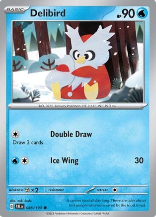 'Pokemon - 'Delibird 046/193  SV02 Paldea Evolved - Common