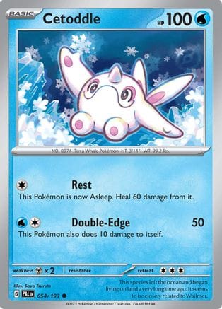 'Pokemon - 'Cetoddle 054/193  SV02 Paldea Evolved - Common