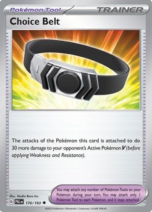 'Pokemon - 'Choice Belt 176/193  - Reverse Holofoil SV02 Paldea Evolved - Uncommon