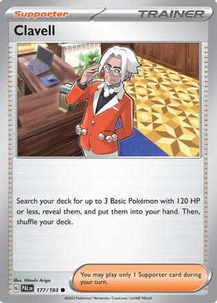 'Pokemon - 'Clavell 177/193  SV02 Paldea Evolved - Common