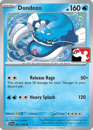 'Pokemon - 'Dondozo 061/198  - Holofoil Prize Pack Series Cards - Rare