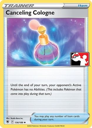 'Pokemon - 'Canceling Cologne 136/189  - Holofoil Prize Pack Series Cards - Uncommon