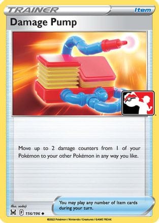 'Pokemon - 'Damage Pump 156/196  Prize Pack Series Cards - Uncommon
