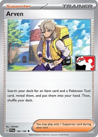'Pokemon - 'Arven 166/198  Prize Pack Series Cards - Uncommon