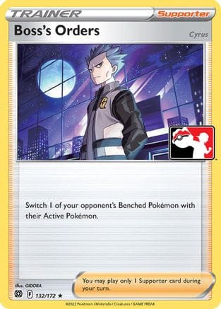 'Pokemon - 'Boss's Orders 132/172  Prize Pack Series Cards - Rare