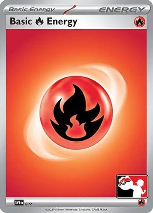 'Pokemon - 'Basic Fire Energy 002  - Holofoil Prize Pack Series Cards - Common