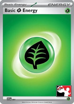 'Pokemon - 'Basic Grass Energy 001  - Holofoil Prize Pack Series Cards - Common