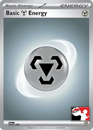 'Pokemon - 'Basic Metal Energy 008  - Holofoil Prize Pack Series Cards - Common