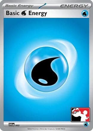 'Pokemon - 'Basic Water Energy 003  Prize Pack Series Cards - Common