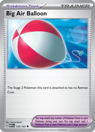 'Pokemon - 'Big Air Balloon 155/165  SV Scarlet & Violet 151 - Uncommon