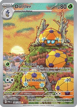 'Pokemon - 'Dottler 184/182  - Holofoil SV04 Paradox Rift - Illustration Rare
