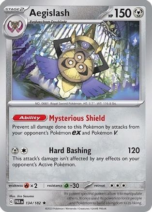 'Pokemon - 'Aegislash 134/182  Deck Exclusives - Rare